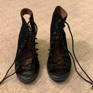 Free people lace up heels